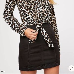 Modern Femme Denim Mini free people skirt